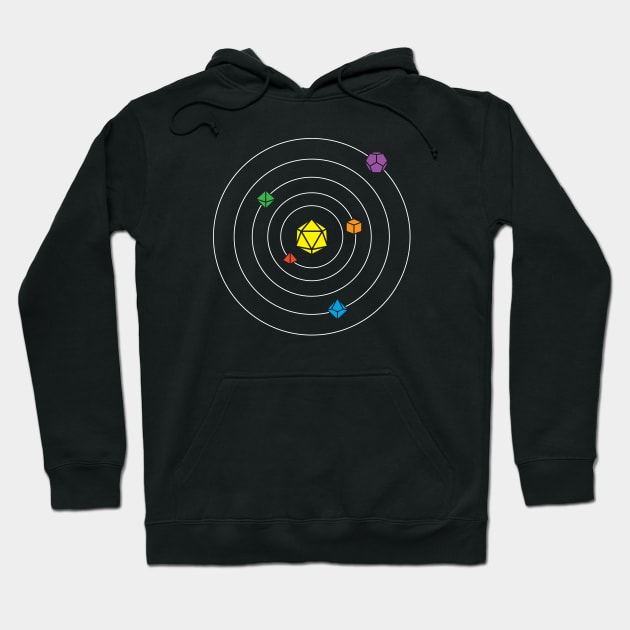 Dice Solar System 1.0 Color Hoodie by sadronmeldir